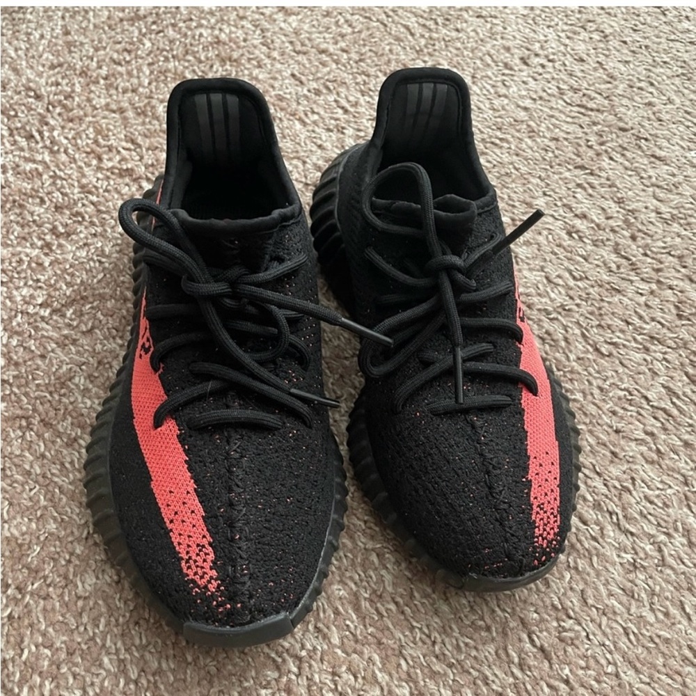 YEEZY adidas black and orange men size 6 women 7.5